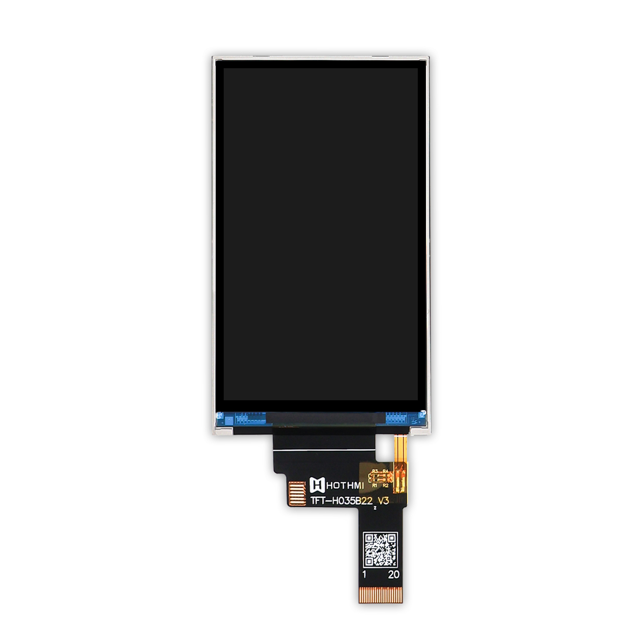 3.5-inch sunlight-readable TFT LCD IPS full-viewing angle 480x800 MIPI DSI interface ST7701S
